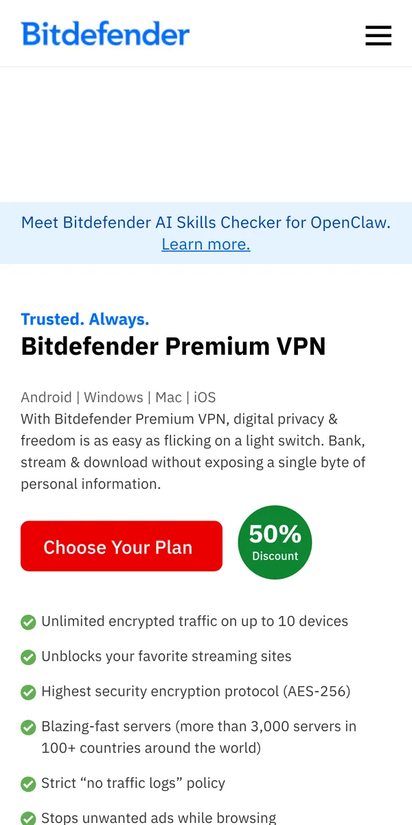 Strona główna Bitdefender VPN w telefonie – w teście: najlepszy VPN w Polsce