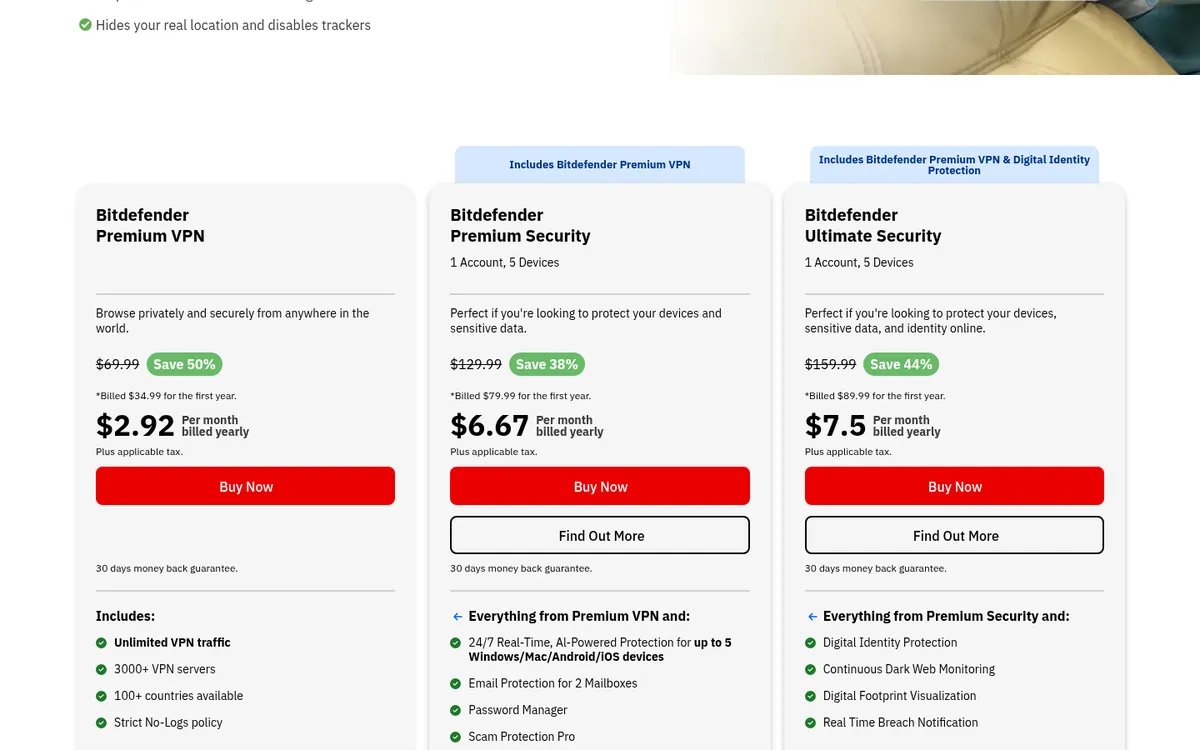 Cennik Bitdefender VPN – w teście: najlepszy VPN w Polsce