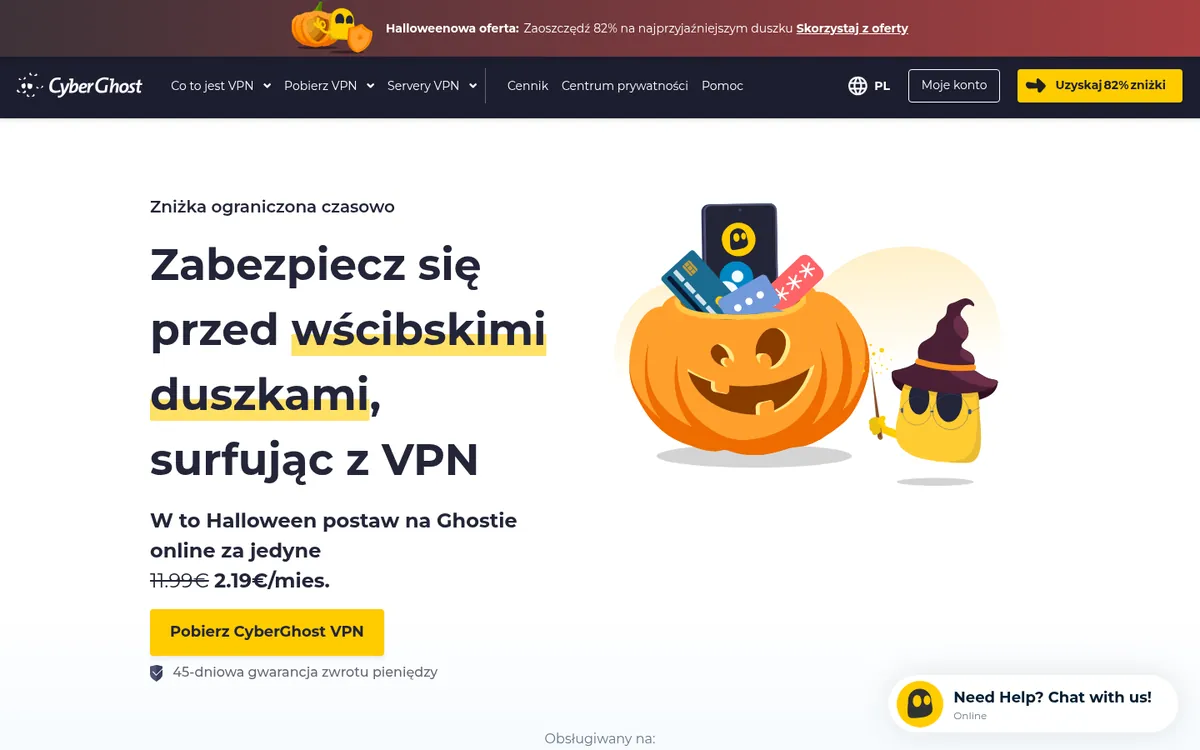 Strona główna CyberGhost na komputerze – w teście: najlepszy VPN w Polsce