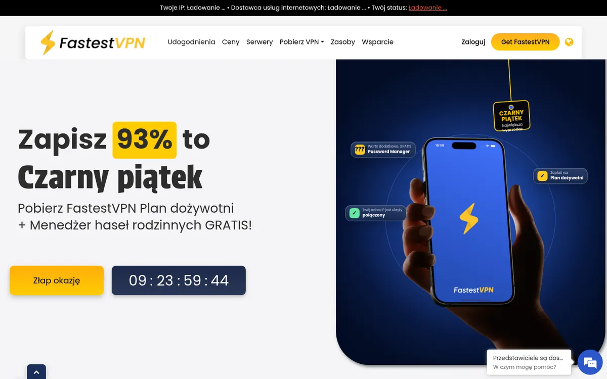 Strona główna FastestVPN na komputerze – w teście: najlepszy VPN w Polsce