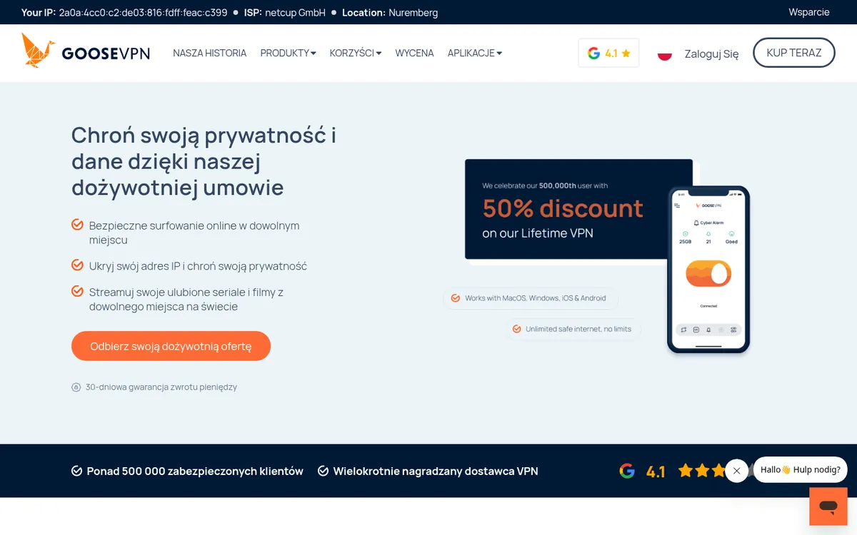 Strona główna Goose VPN na komputerze – w teście: najlepszy VPN w Polsce