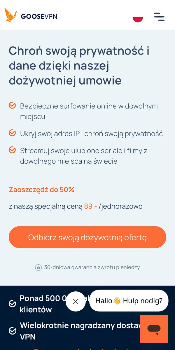 Strona główna Goose VPN w telefonie – w teście: najlepszy VPN w Polsce