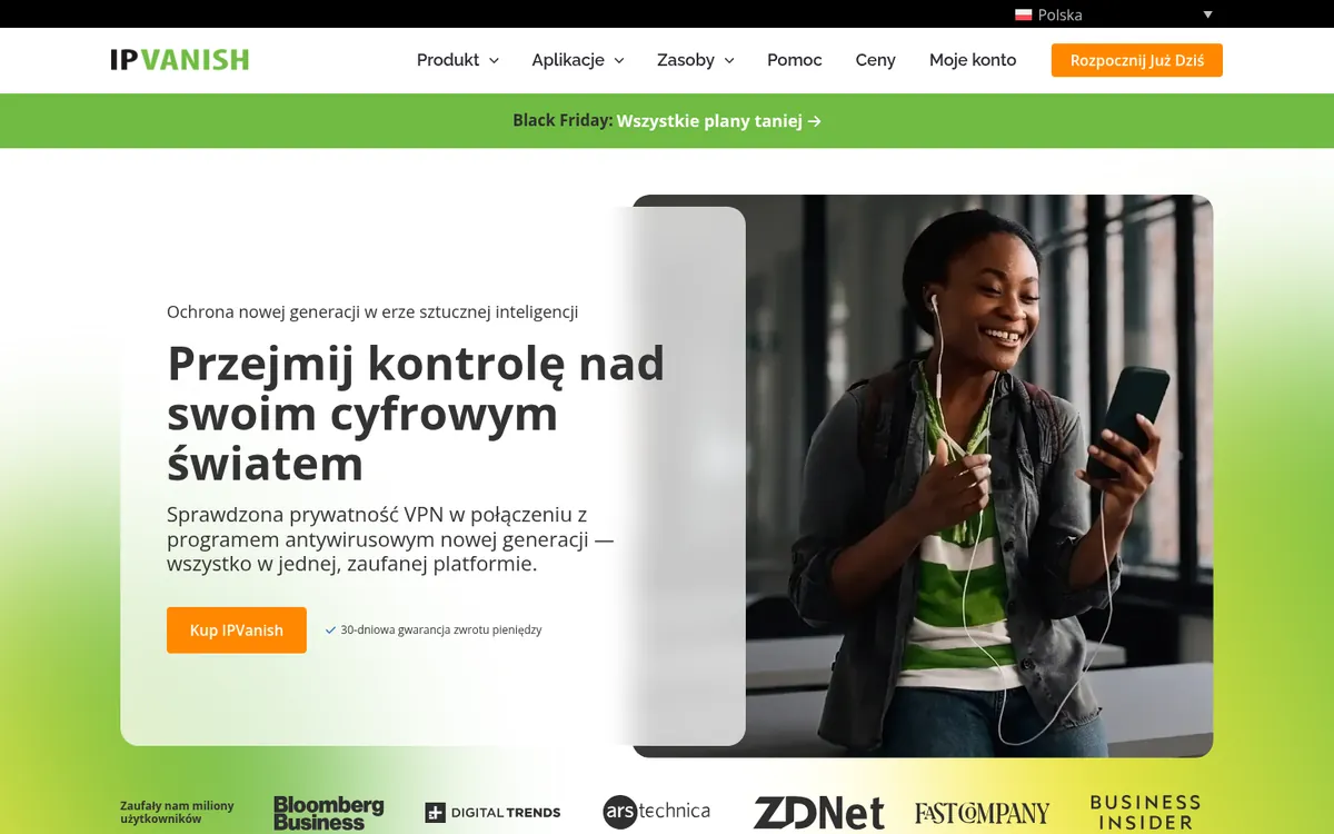 Strona główna IPVanish na komputerze – w teście: najlepszy VPN w Polsce