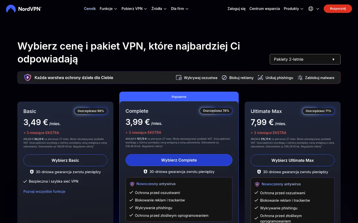 Cennik NordVPN – w teście: najlepszy VPN w Polsce