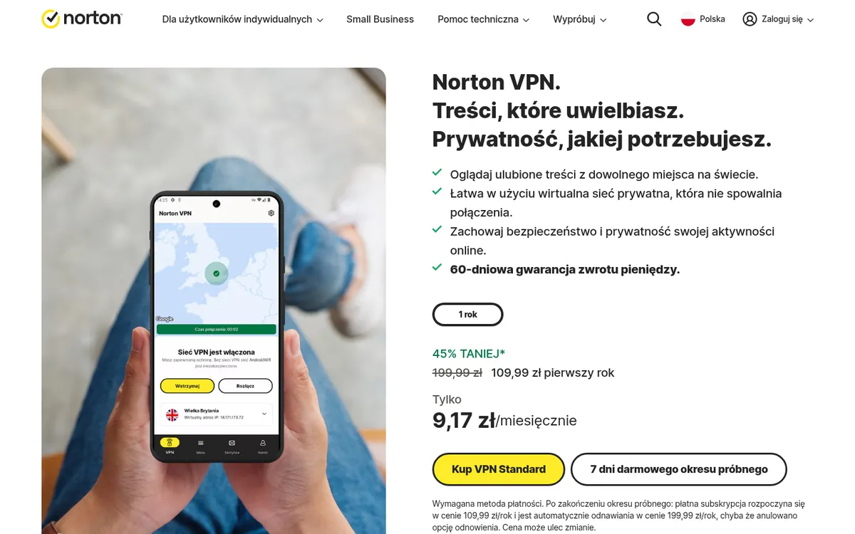 Strona główna Norton VPN na komputerze – w teście: najlepszy VPN w Polsce