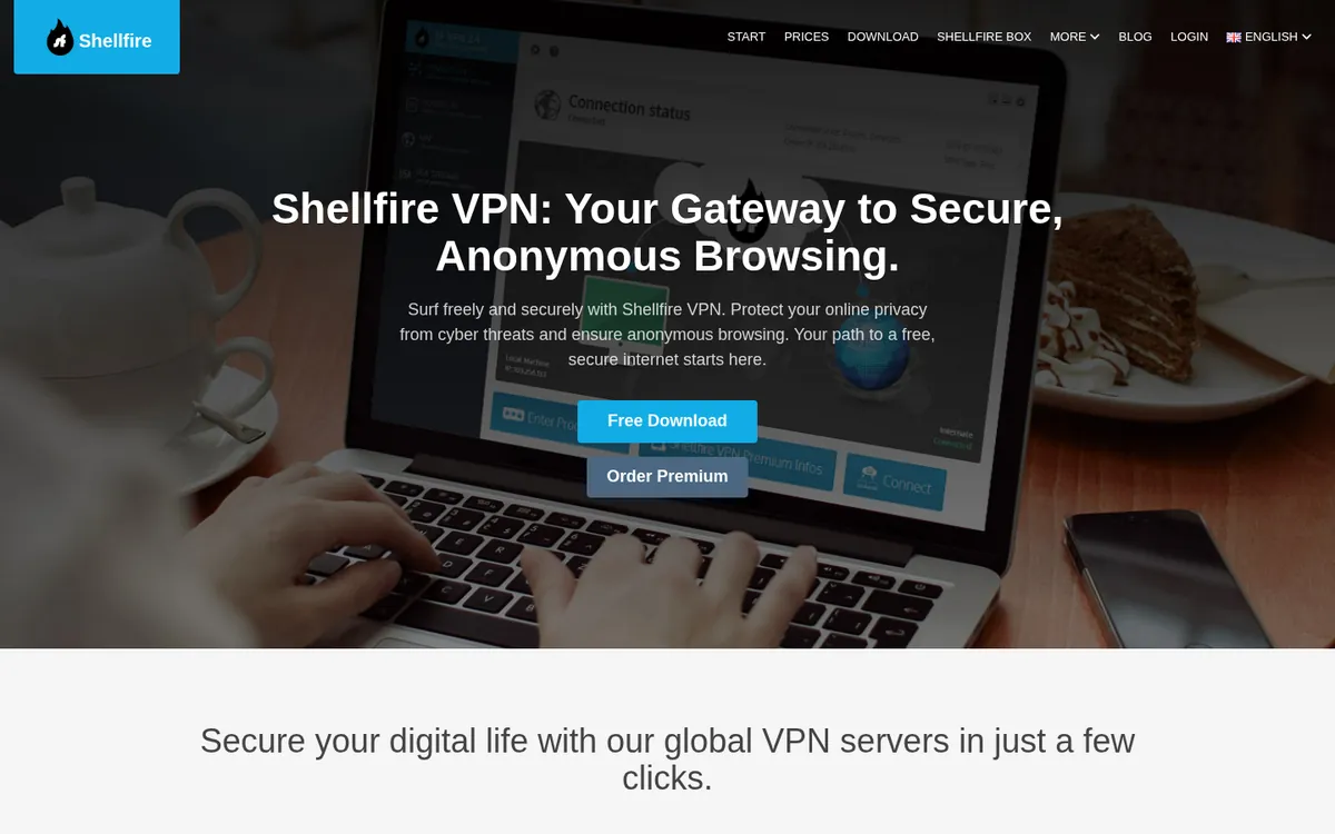 Strona główna Shellfire VPN na komputerze – w teście: najlepszy VPN w Polsce