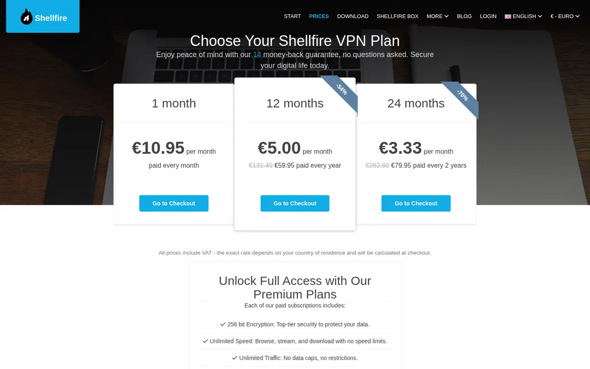 Cennik Shellfire VPN – w teście: najlepszy VPN w Polsce