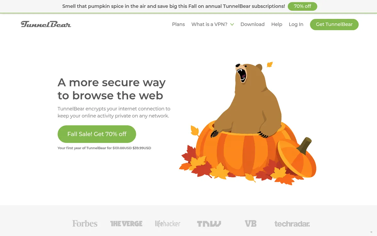 Strona główna TunnelBear na komputerze – w teście: najlepszy VPN w Polsce