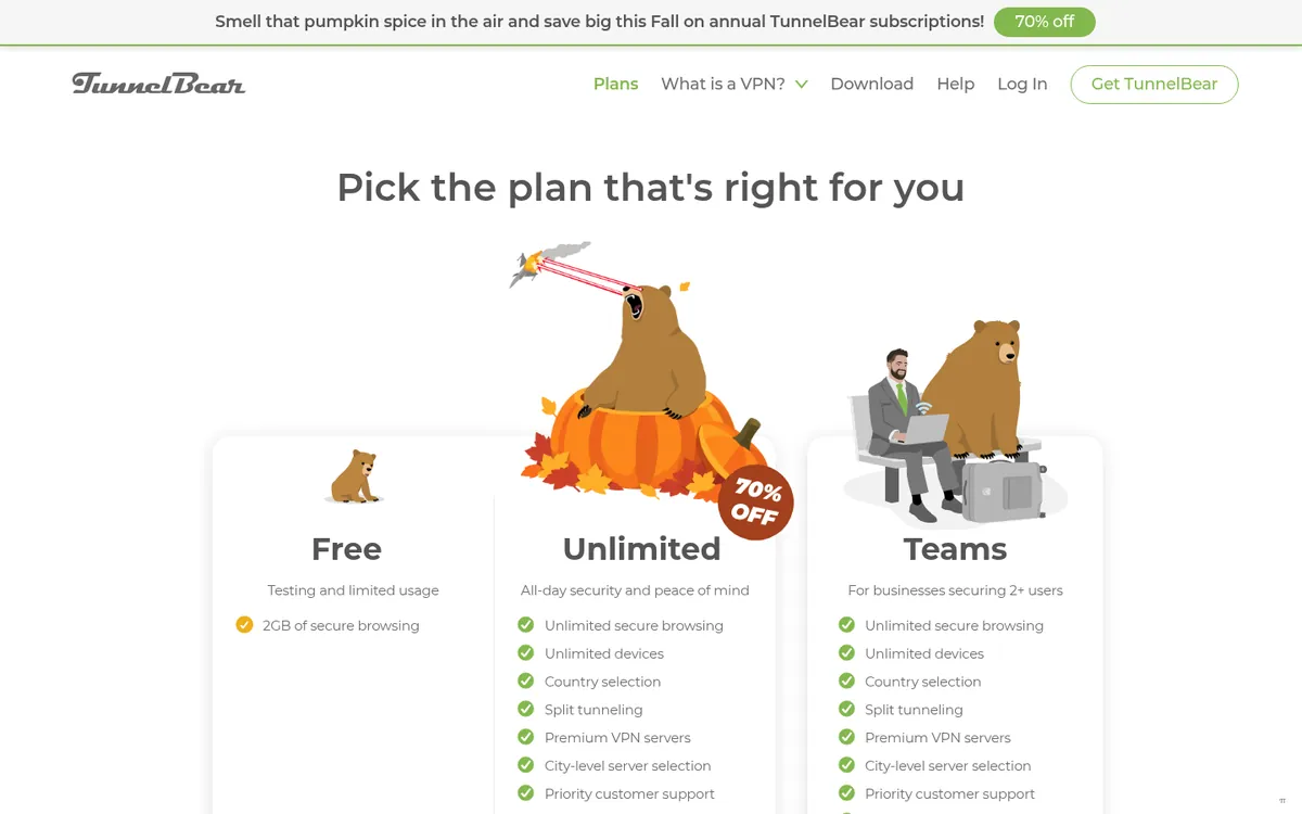 Cennik TunnelBear – w teście: najlepszy VPN w Polsce
