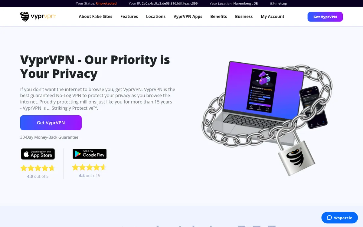 Strona główna VyprVPN na komputerze – w teście: najlepszy VPN w Polsce